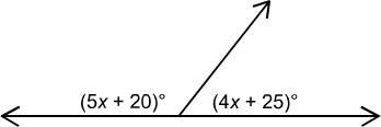 Need asap what are the measures of the two angles in the figure below? select one: a. 95° and 8