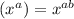 (x^a) =x^{ab}