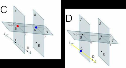Planes s and r both intersect plane t . which statements are true based on the diagram?  check all t