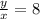 \frac{y}{x}=8