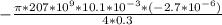 - \frac {\pi *207*10^{9} *10.1*10^{-3}* (-2.7*10^{-6})}{4*0.3}