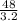 \frac{48}{3.2}