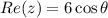 Re(z)=6\cos \theta