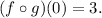 (f\circ g)(0)=3.