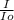 \frac{I}{Io}