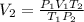 V_{2}=\frac{P_{1}V_{1}T_{2}}{T_{1}P_{2}}