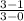 \frac{3-1}{3-0}