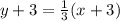 y+3=\frac{1}{3}(x+3)