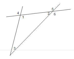 Which of the following are remote interior angles of 1? Check all that