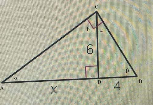 Solve for x. 9 10 6 sqrt3 5