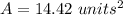 A=14.42\ units^2