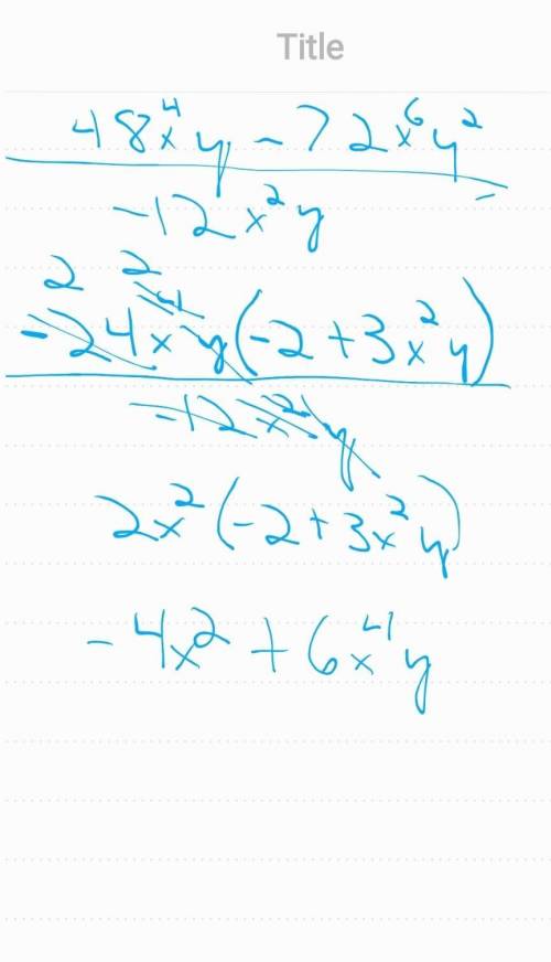 Divide the binomial by the monomial to find the quotient.