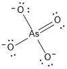 Draw a lewis structure for the resonance form of aso4^-3, with the lowest possible formal charges. i