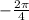 -\frac{2\pi}{4}