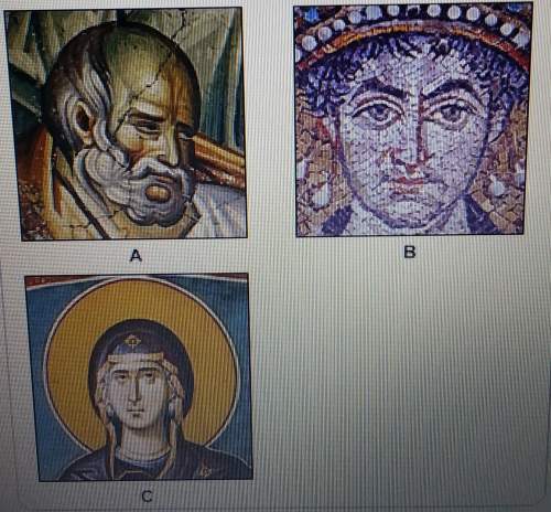 Which piece of byzantine art is an icon? a b c