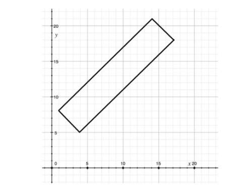 Compute the perimeter of the rectangle using the distance formula. (round to the nearest integer) a)