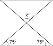Its either 60 or find the measure of angle x in the figure below 15° 25° 30° 60°