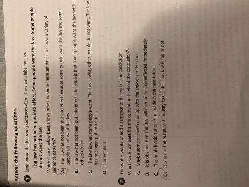 Can someone me with number 1 i’m not sure i have the right answer?