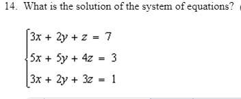 What is the solution to the system of equations? i will mark the brainliest answer