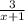 \frac{3}{x+1}