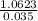 \frac{1.0623}{0.035}