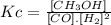 Kc=\frac{[CH_{3}OH]}{[CO].[H_{2}]^{2} }