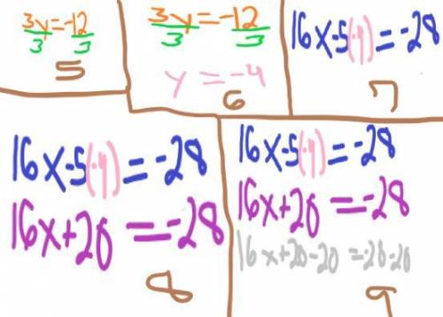 Solve this system of linear equations. separate the x- and y- values with a comma. 16x-5y=-28 8x-4y=