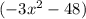 (-3x^2 - 48)