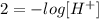 2=-log[H^+]