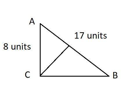 Triangle a b c is shown. angle a c b is a right angle. an altitude is drawn from point c to a point
