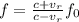 f = \frac{c+ v_r}{c- v_r}f_0