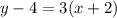 y-4=3(x+2)