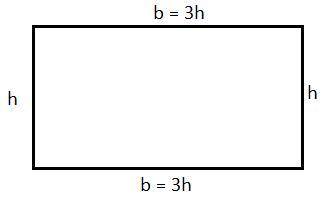 The perimeter of a rectangle is 72 centimeters. the base is 3 times the height. what are the dimensi