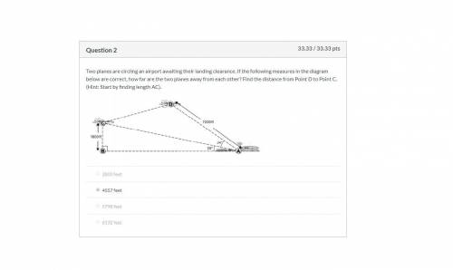 Two planes are circling an airport awaiting their landing clearance. if the following measures in th