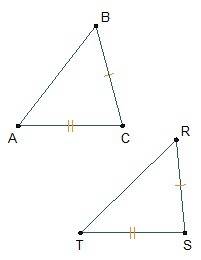 If rt is greater than ba, which statement is true?  by the converse of the hinge theorem, mc = ms. b