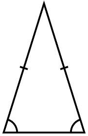 What does a isosceles triangle look like