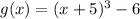 g(x)=(x+5)^3-6