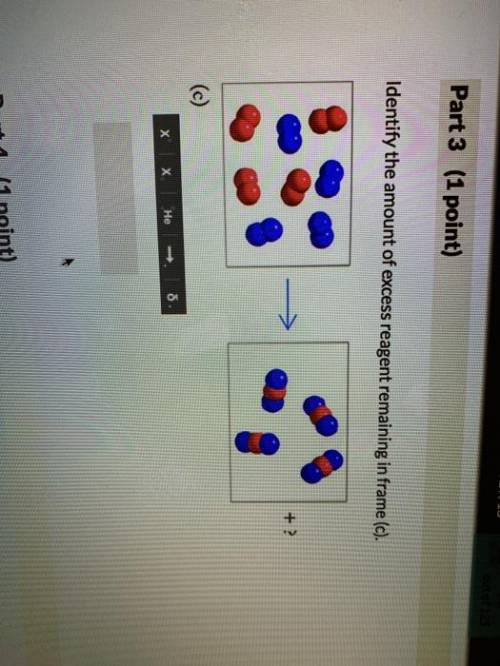 The following models illustrate chemical reactions between x (red atoms) and y (blue atoms). the ?