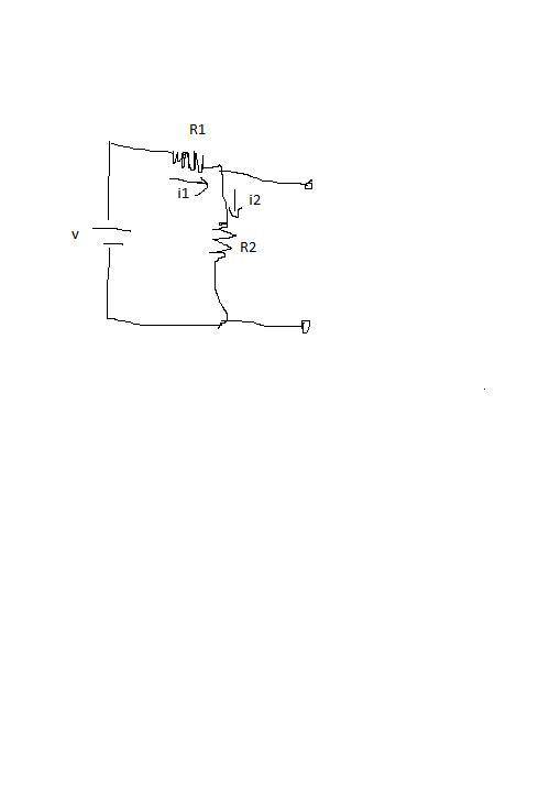 The circuit in the drawing shows two resistors, a capacitor, and a battery. when the capacitor is fu
