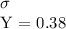 \sigma_{{\overline}{Y}} = 0.38