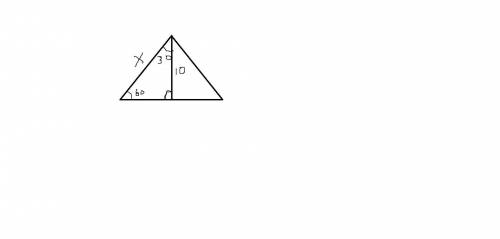 An equilateral triangle has a height of 10 feet. how long is one of its sides?  (note:  in an equila