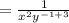 =\frac{1}{x^2y^{-1+3}}