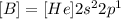 [B]=[He]2s^22p^1