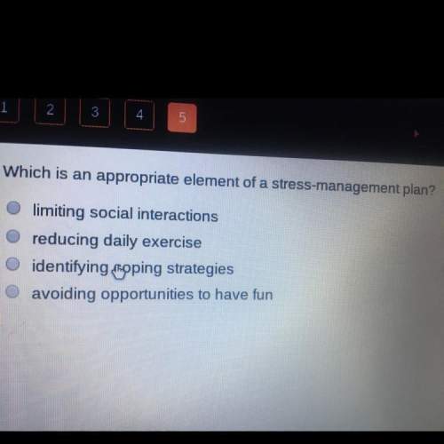 Which is an appropriate element of a stress management plan