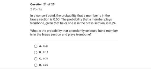 In a concert band, the probability that a member is in the brass section is 0.50. the probability th