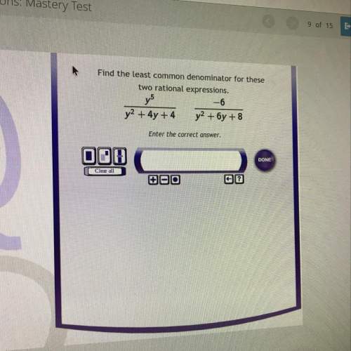 Find the least common denominator for these two rational expressions,