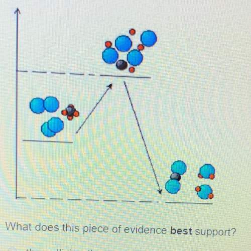 The diagram below shows the movement of particles. what does this piece of evidence best support? t