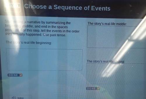 Start writing a narrative by summarizing thebeginning, middle, and end in the spacesprovided. for th