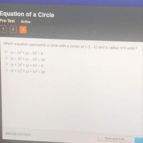 Which equation represents a circle with a center at (-3,-5) and a radius of 6 units?