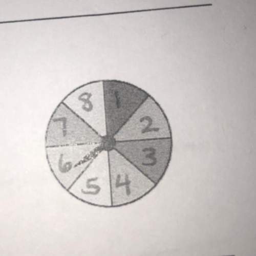 Write one number in each section of the spinner at the right.then write a probability problem about